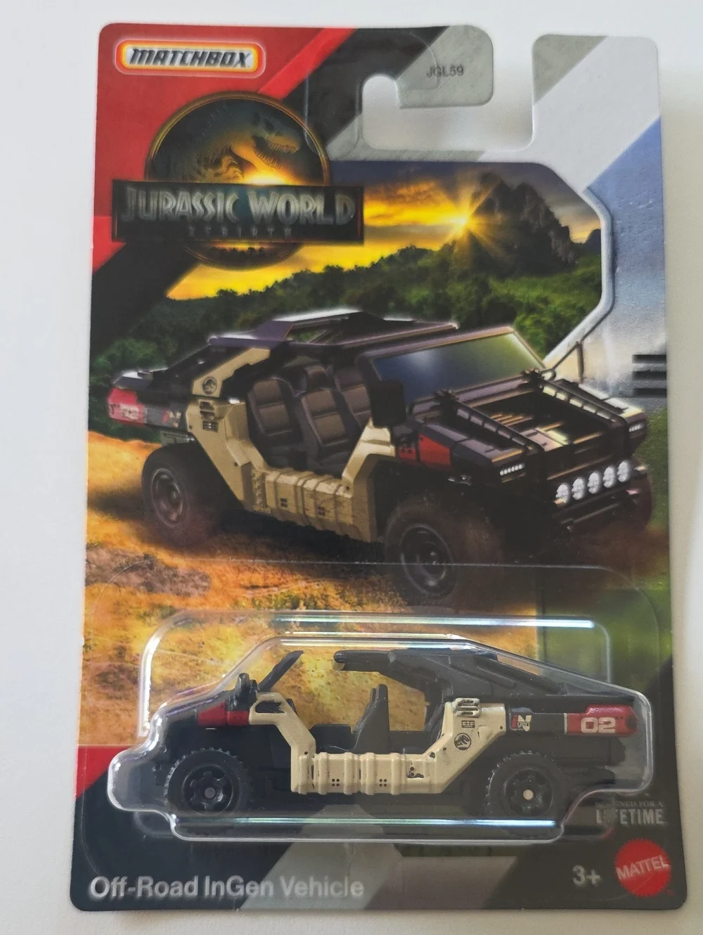 Matchbox Jurassic World Jeeps - OffRoad InGen Vehicle and Mercedes G550 Cars